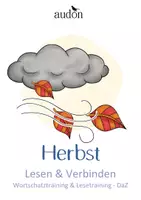 Vorschau - Arbeitsblätter - Herbst - DaZ - "Verbinde jedes Bild mit dem passenden Satz!"- 5 Arbeitsblätter für Deutsch / DaZ - Deckblatt