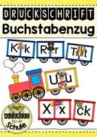 Vorschau - Bildkarten - Buchstabenzug Druckschrift - ABC-Zug - Deckblatt