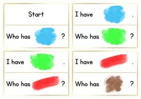 Vorschau - Spiele - I have - who has colours Englisch Grundschule - Seite 2