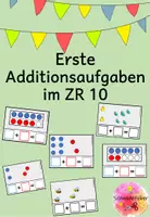 Vorschau - Arbeitsblätter - Addition und Subtraktion im Zahlenraum 10, ZR 10, Materialpaket, 280 Karten, Förderung, Förderschule, Anzahlerfassung - Seite 1