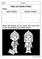 Vorschau - Arbeitsblätter - Helle und dunkle Farben im Verkehr - Seite 1