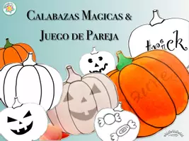 Vista previa - Juegos / Gamificación - CALABAZAS MAGICAS & JUEGO DE PAREJA (HALLOWEEN) - Portada