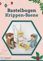 Vorschau - Mal- und Bastelvorlagen - Bastelbogen für Kinder: Weihnachts-Krippenfiguren - Deckblatt