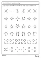 Vorschau - Arbeitsblätter - Visuelle Differenzierung (Kleinbuchstaben und Zahlen) - Seite 3