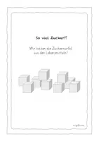 Vorschau - Arbeitsblätter - Gesunde Ernährung – Zucker in Lebensmitteln - Deckblatt