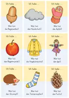 Vorschau - Spiele - Herbst - DaZ - Ich habe ... Wer hat ...? Spiel - Lesespiel für Hörverstehen, Wortschatztraining, Lesen und Verstehen - Seite 3