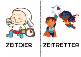 Vorschau - Bildkarten - Classroom Management: Zeitdieb - Zeitretter (Belohnungssystem für die ganze Klasse) - Seite 2