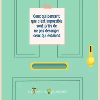 Aperçu - Affichage - Affiche - Motivation - Ne pas déranger ceux qui essaient - Page de couverture