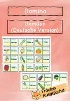 Vorschau - Spiele - Domino "Gemüse" (in deutscher und österreichischer Version) - Deckblatt