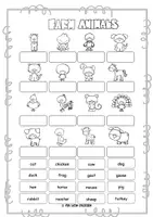 Vorschau - Arbeitsblätter - Farm Animals Package - digital - Seite 2
