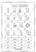 Vorschau - Arbeitsblätter - Farm Animals Package - digital - Seite 3