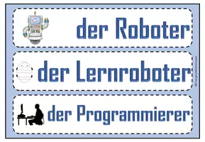 Vorschau - Präsentationen/Tafelbilder - Programmieren am Lernroboter: Wortspeicher - Seite 3