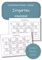 Vorschau - Anderer Materialtyp - Blanko-Vorlage – Arbeitsblatt „Irrgarten“ - Deckblatt