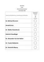 Vorschau - Präsentationen/Tafelbilder - Bundespräsidentenwahl 2022 Stimmzettel - Seite 2