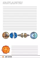 Vorschau - Arbeitsblätter - Das Sonnensystem Flipbook - Seite 3