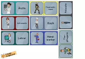 Vorschau - Spiele - Finde die Paare "Berufe" - Seite 1