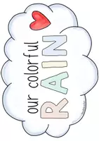 Vorschau - Mal- und Bastelvorlagen - Our Colorful Rain / Compliment Shower - A Classroom Ritual - Seite 2