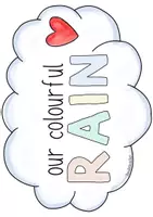 Vorschau - Mal- und Bastelvorlagen - Our Colorful Rain / Compliment Shower - A Classroom Ritual - Seite 3
