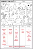 Vorschau - Arbeitsblätter - ZOO ANIMALS - Working on Adjectives - Seite 2
