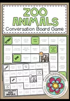 Vorschau - Spiele - ZOO ANIMALS - Conversation Board Game - Deckblatt