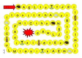 Vorschau - Arbeitsblätter - Würfelspiel zur optischen Analyse "I i" - Seite 2