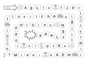 Vorschau - Arbeitsblätter - Würfelspiel zur optischen Analyse "I i" - Seite 3