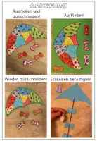Vorschau - Mal- und Bastelvorlagen - Herbst Kunstprojekt - bunte Drachen -dreifach differenziert - Seite 3