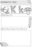 Vorschau - Unterrichtsreihen - Buchstabe K / k- Einführung in der 1.Klasse inklusive Geschichte und Puzzle - Seite 3