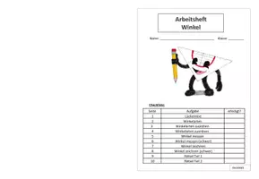 Vorschau - Arbeitsblätter - Arbeitsheft über das Thema Winkel in der Größe A5 - Seite 1
