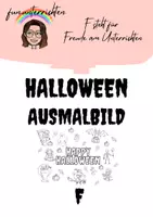 Vorschau - Mal- und Bastelvorlagen - Materialpaket Halloween Mal- und Bastelvorlagen - Seite 1