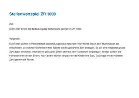 Vorschau - Spiele - Stellenwertspiel ZR 1000 - Seite 1