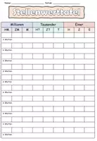 Vorschau - Arbeitsblätter - Stellenwerttafel Arbeitsblatt - DaZ / Mathematik - Seite 2