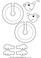 Vorschau - Mal- und Bastelvorlagen - Igel - Bastelanleitung - Kunst - Seite 1