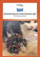 Vorschau - Mal- und Bastelvorlagen - Igel - Bastelanleitung - Kunst - Deckblatt