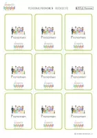 Vorschau - Bildkarten - Flashcards/ Wortschatzkarten Pronomen (illustriert) - Seite 1