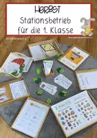 Vorschau - Stundenentwürfe - Stationsbetrieb HERBST – 1. Klasse fächerübergreifend - Deckblatt