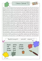 Vorschau - Arbeitsblätter - Colours Suchsel / Buchstabengitter / Englisch - Deckblatt