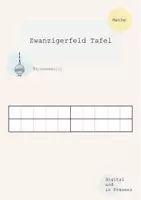 Vorschau - Poster - Zwanzigerfeld Tafel Visualisierung Mathe - Deckblatt