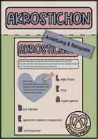 Vorschau - Merkblätter - Akrostichon Anleitung & Beispiele - Deckblatt