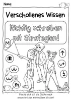 Vorschau - Arbeitsblätter - Übungsheft Richtig schreiben mit Strategien (verschollenes Wissen) - Seite 1
