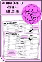 Vorschau - Anderer Materialtyp - Wochenrückblick / Wochenreflexion - Deckblatt