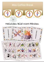 Vorschau - Spiele - Halloween Bild-Wort-Pärchen finden (DaZ / Deutsch) - Deckblatt