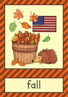 Vista previa - Tarjetas / Manipulativos - Autumn Flash Cards / Tarjetas con imágenes (inglés) - página 3