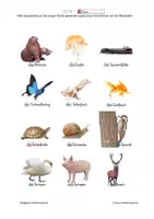Vorschau - Spiele - Lotto - Tiere 3 - Wortschatzerweiterung - Deckblatt