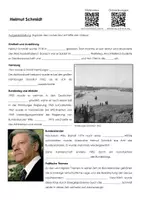 Vorschau - Arbeitsblätter - Helmut Schmidt - Deckblatt
