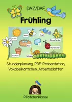 Vorschau - Stundenentwürfe - DAZ DAF Materialpaket Themenbereich Frühling - Deckblatt
