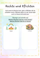 Vorschau - Arbeitsblätter - Kinderrechte: Unterschied Rechte und Pflichten - Seite 1