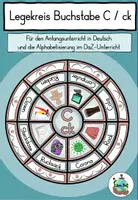 Vorschau - Bildkarten - Buchstabe / Laut C / ck - Legekreis - Buchstabenlehrgang / Alphabetisierung DaZ / Deutsch - Deckblatt