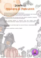 Vista previa - Manualidades / Dibujos para colorear - MÁSCARA DE HALLOWEEN - página 1