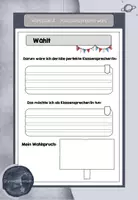 Vorschau - Arbeitsblätter - Wahlplakat Klassensprecherwahl - Deckblatt
